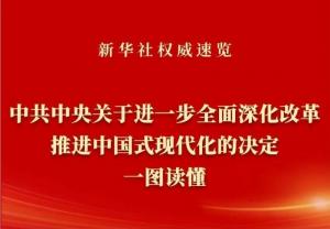 學習在線 | 《中共中央關(guān)于進一步***深化改革、推進中國式現(xiàn)代化的決定》一圖讀懂